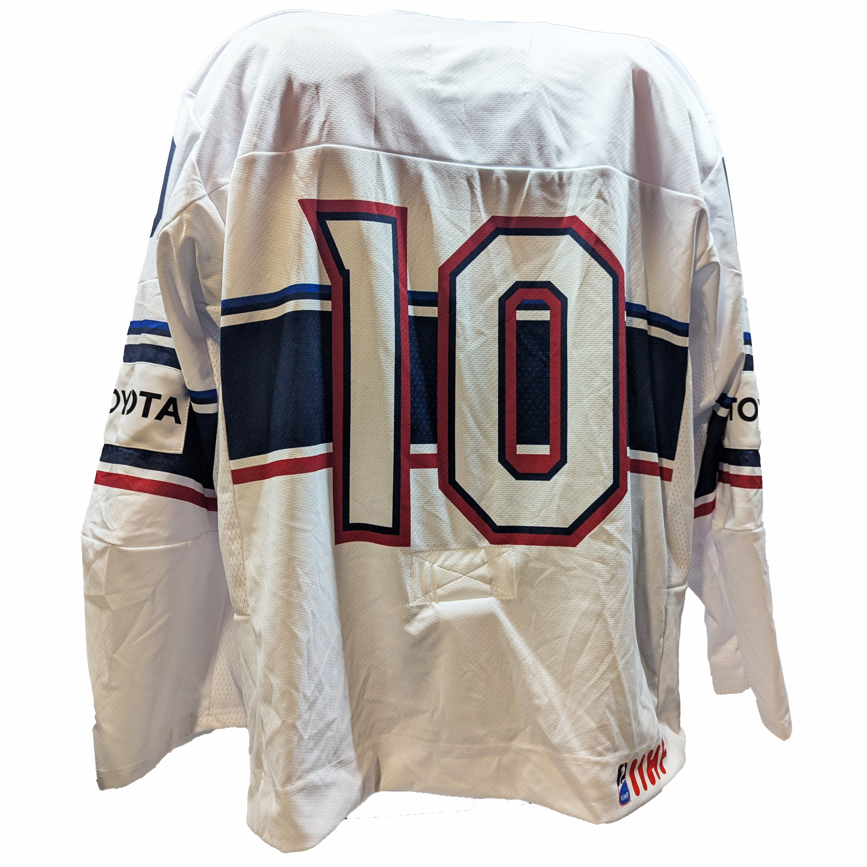 Tackla - Maillot de match féminin d'occasion de l'équipe américaine IIHF (blanc)
